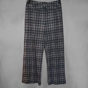 Gray Plaid Dress Pants